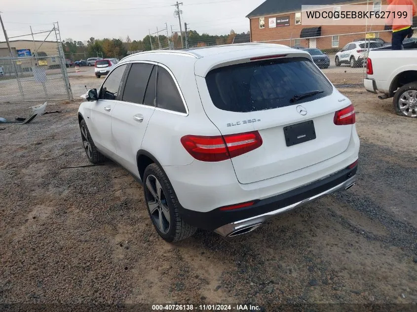 2019 Mercedes-Benz Glc 350E 4Matic VIN: WDC0G5EB8KF627199 Lot: 40726138