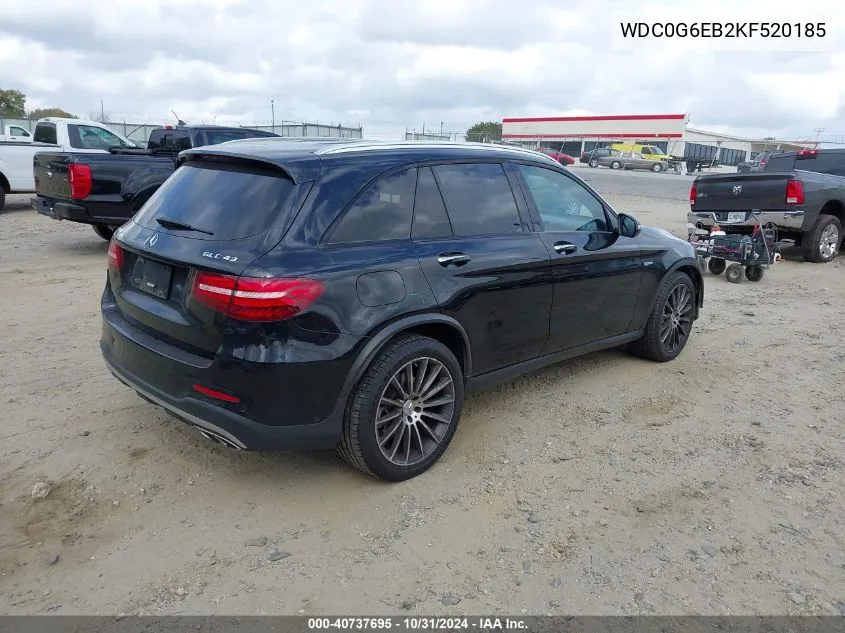 2019 Mercedes-Benz Amg Glc 43 4Matic VIN: WDC0G6EB2KF520185 Lot: 40737695