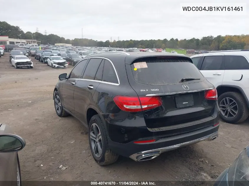 2019 Mercedes-Benz Glc 300 VIN: WDC0G4JB1KV161461 Lot: 40741670