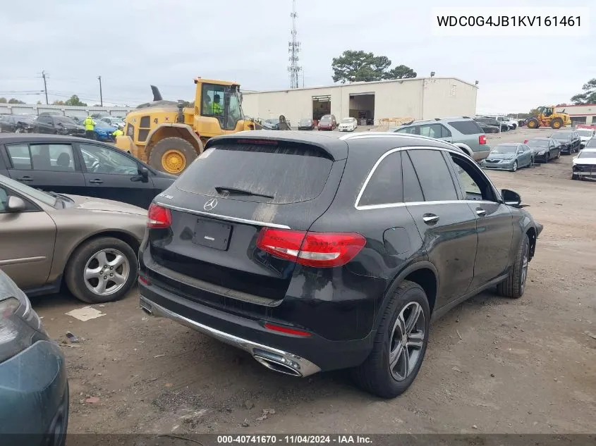 2019 Mercedes-Benz Glc 300 VIN: WDC0G4JB1KV161461 Lot: 40741670