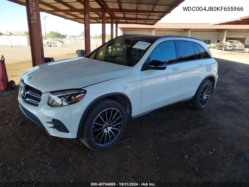 2019 Mercedes-Benz Glc 300 VIN: WDC0G4JB0KF655966 Lot: 40754869