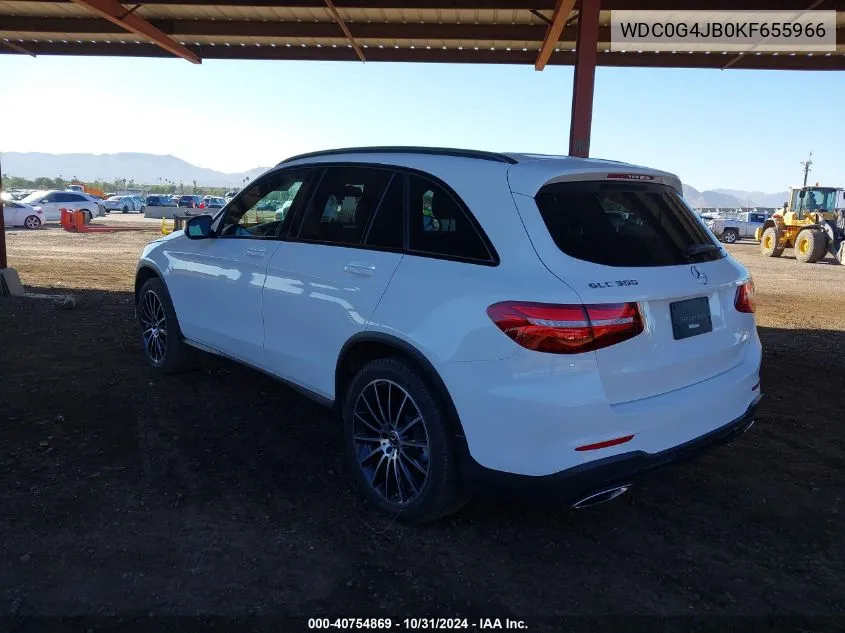 2019 Mercedes-Benz Glc 300 VIN: WDC0G4JB0KF655966 Lot: 40754869