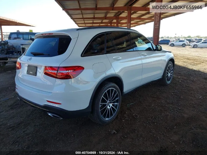 2019 Mercedes-Benz Glc 300 VIN: WDC0G4JB0KF655966 Lot: 40754869