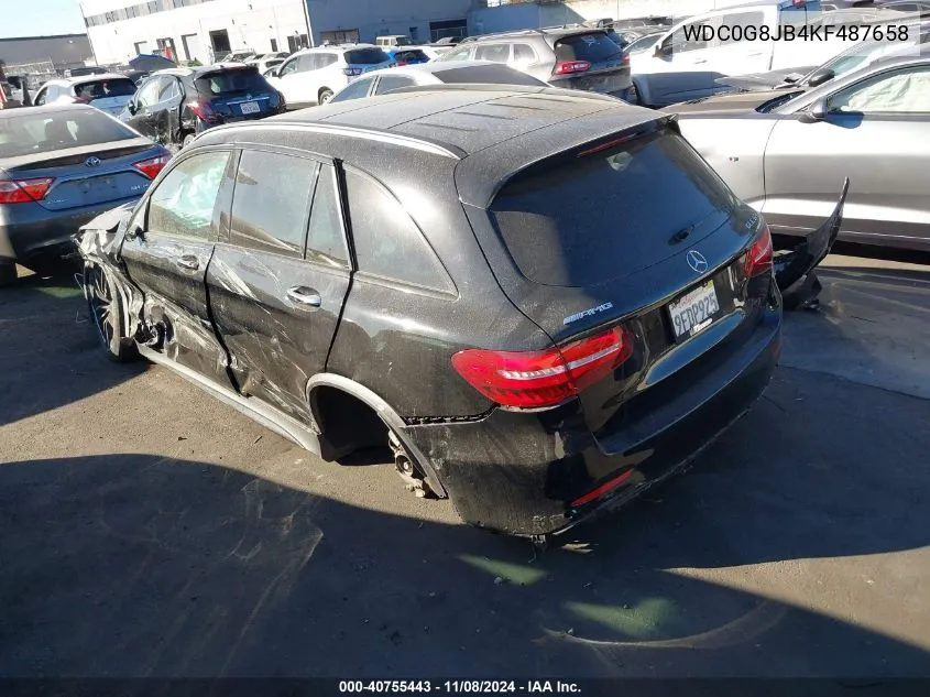 2019 Mercedes-Benz Glc 63 4Matic Amg VIN: WDC0G8JB4KF487658 Lot: 40755443