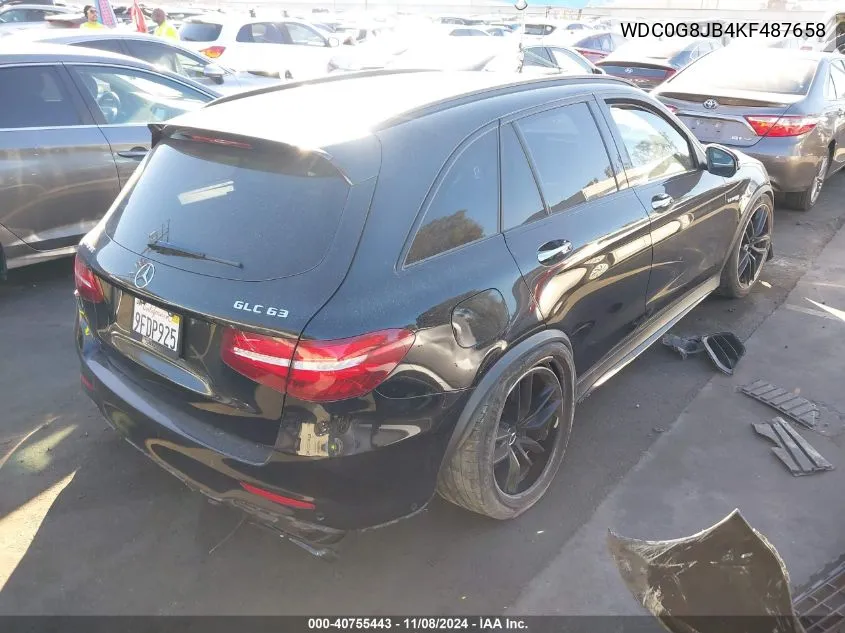 2019 Mercedes-Benz Glc 63 4Matic Amg VIN: WDC0G8JB4KF487658 Lot: 40755443