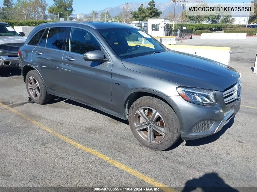 2019 Mercedes-Benz Glc 350E 4Matic VIN: WDC0G5EB1KF625858 Lot: 40756855