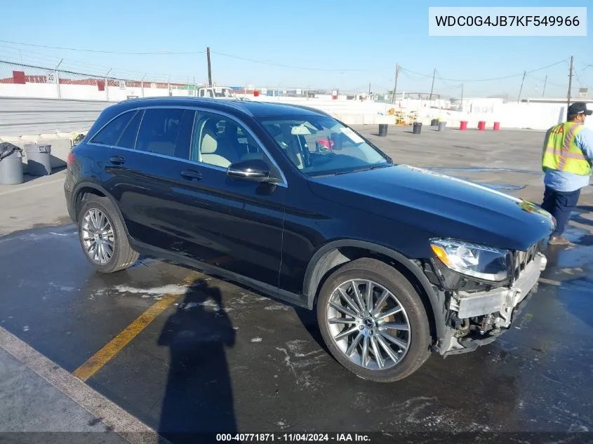 2019 Mercedes-Benz Glc 300 VIN: WDC0G4JB7KF549966 Lot: 40771871