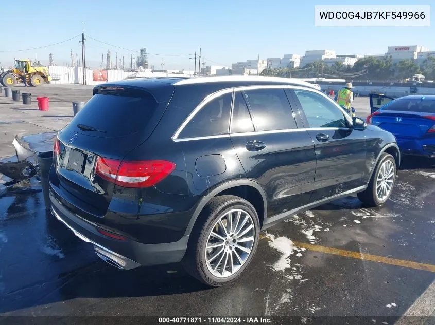 2019 Mercedes-Benz Glc 300 VIN: WDC0G4JB7KF549966 Lot: 40771871