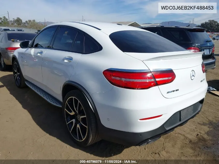 2019 Mercedes-Benz Amg Glc 43 Coupe 4Matic VIN: WDC0J6EB2KF488453 Lot: 40796079