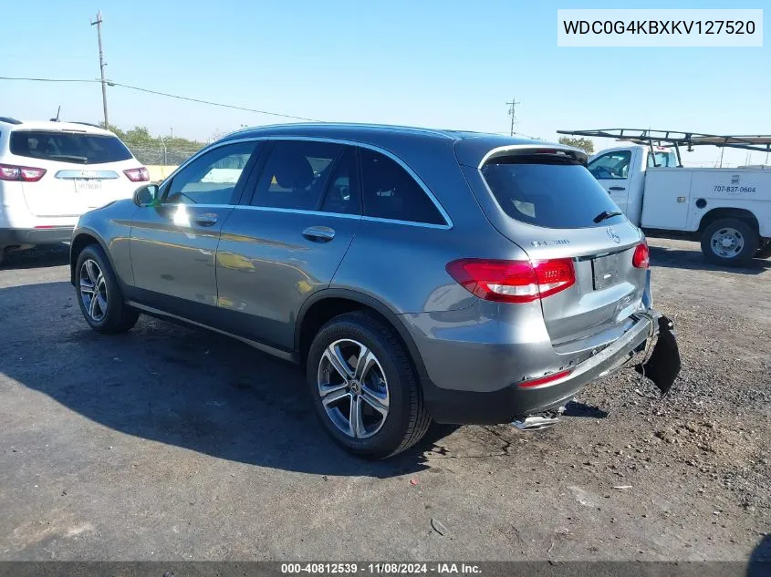 2019 Mercedes-Benz Glc 300 4Matic VIN: WDC0G4KBXKV127520 Lot: 40812539