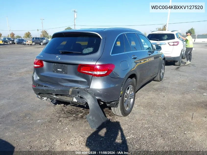 2019 Mercedes-Benz Glc 300 4Matic VIN: WDC0G4KBXKV127520 Lot: 40812539