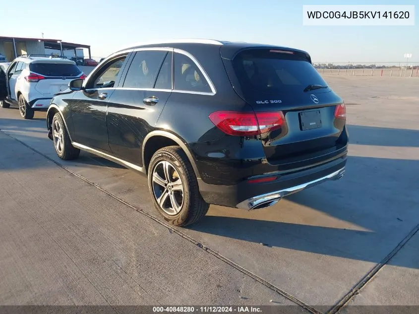 2019 Mercedes-Benz Glc 300 VIN: WDC0G4JB5KV141620 Lot: 40848280