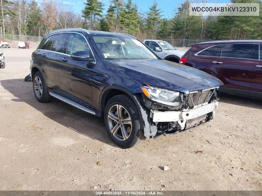 2019 Mercedes-Benz Glc 300 4Matic VIN: WDC0G4KB1KV123310 Lot: 40853893