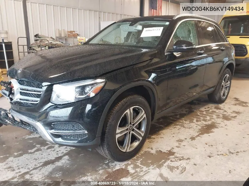 2019 Mercedes-Benz Glc 300 4Matic VIN: WDC0G4KB6KV149434 Lot: 40869723