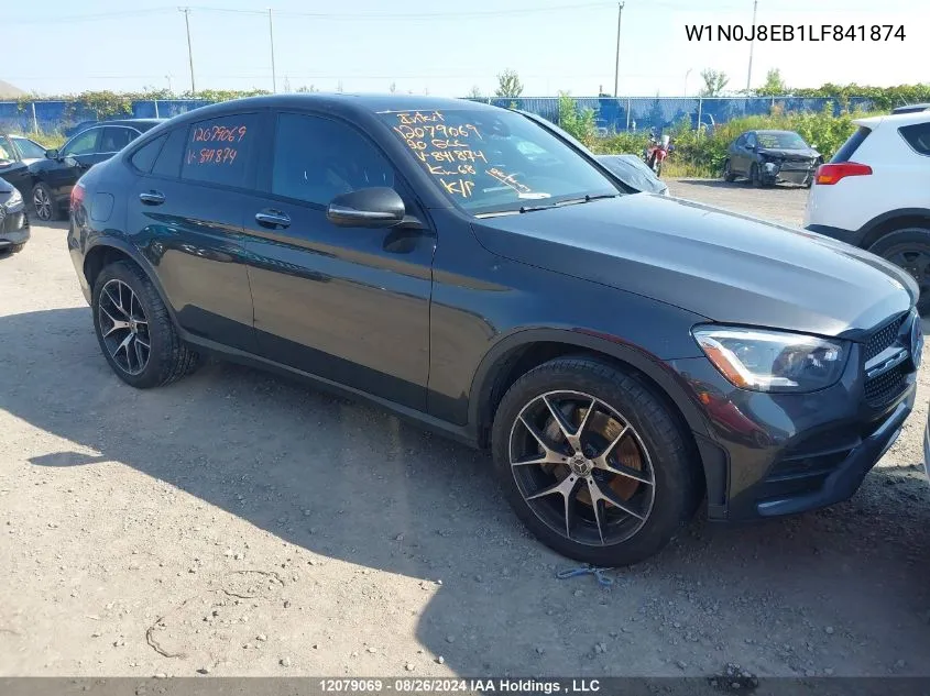 2020 Mercedes-Benz Glc VIN: W1N0J8EB1LF841874 Lot: 12079069