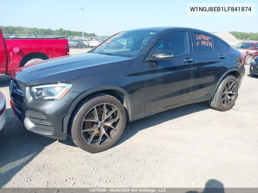 2020 Mercedes-Benz Glc VIN: W1N0J8EB1LF841874 Lot: 12079069