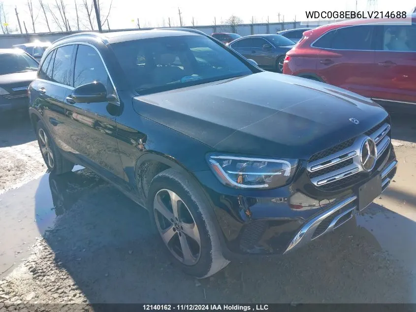 2020 Mercedes-Benz Glc VIN: WDC0G8EB6LV214688 Lot: 12140162