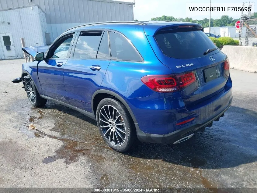 2020 Mercedes-Benz Glc 300 4Matic VIN: WDC0G8EB1LF705695 Lot: 39381915