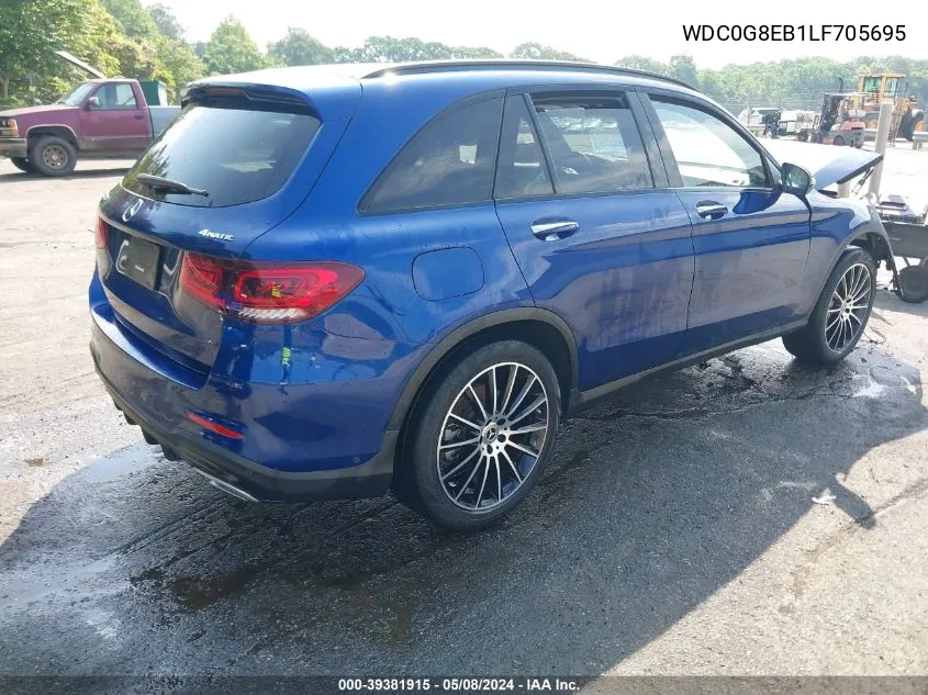 2020 Mercedes-Benz Glc 300 4Matic VIN: WDC0G8EB1LF705695 Lot: 39381915