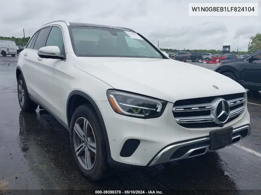 2020 Mercedes-Benz Glc 300 4Matic VIN: W1N0G8EB1LF824104 Lot: 39398378