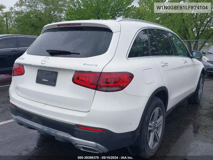 2020 Mercedes-Benz Glc 300 4Matic VIN: W1N0G8EB1LF824104 Lot: 39398378