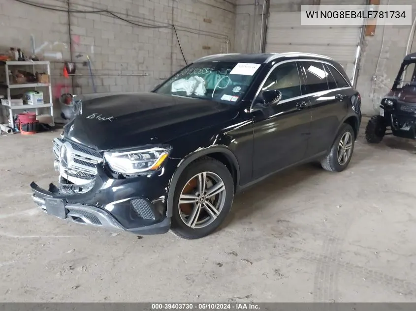 2020 Mercedes-Benz Glc 300 4Matic VIN: W1N0G8EB4LF781734 Lot: 39403730