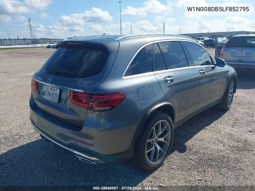 2020 Mercedes-Benz Glc 300 VIN: W1N0G8DB5LF852795 Lot: 39940007