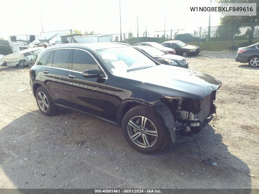 2020 Mercedes-Benz Glc 300 4Matic VIN: W1N0G8EBXLF849616 Lot: 40001461