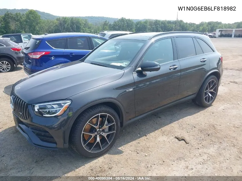 2020 Mercedes-Benz Amg Glc 43 4Matic VIN: W1N0G6EB6LF818982 Lot: 40095304