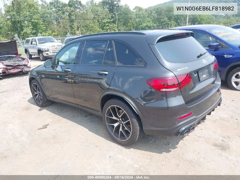 2020 Mercedes-Benz Amg Glc 43 4Matic VIN: W1N0G6EB6LF818982 Lot: 40095304