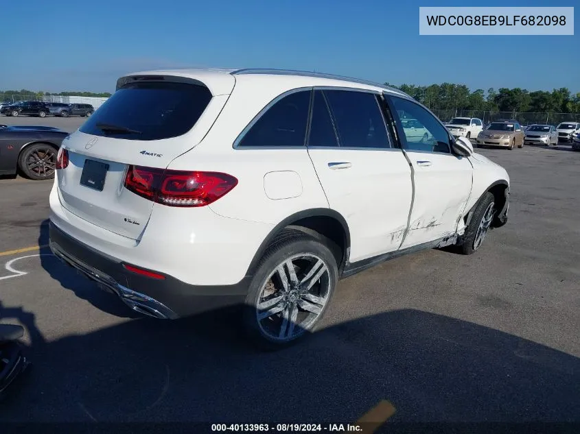 2020 Mercedes-Benz Glc 300 4Matic VIN: WDC0G8EB9LF682098 Lot: 40133963