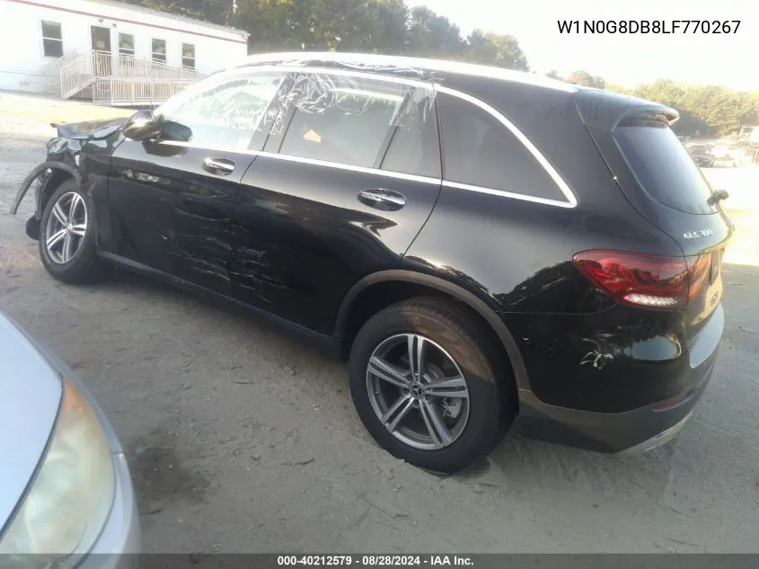 2020 Mercedes-Benz Glc 300 VIN: W1N0G8DB8LF770267 Lot: 40212579