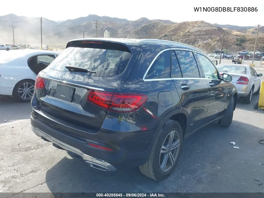 2020 Mercedes-Benz Glc 300 VIN: W1N0G8DB8LF830886 Lot: 40285845