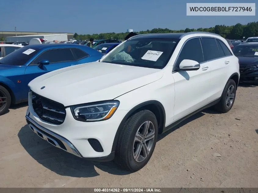 2020 Mercedes-Benz Glc 300 4Matic VIN: WDC0G8EB0LF727946 Lot: 40314262