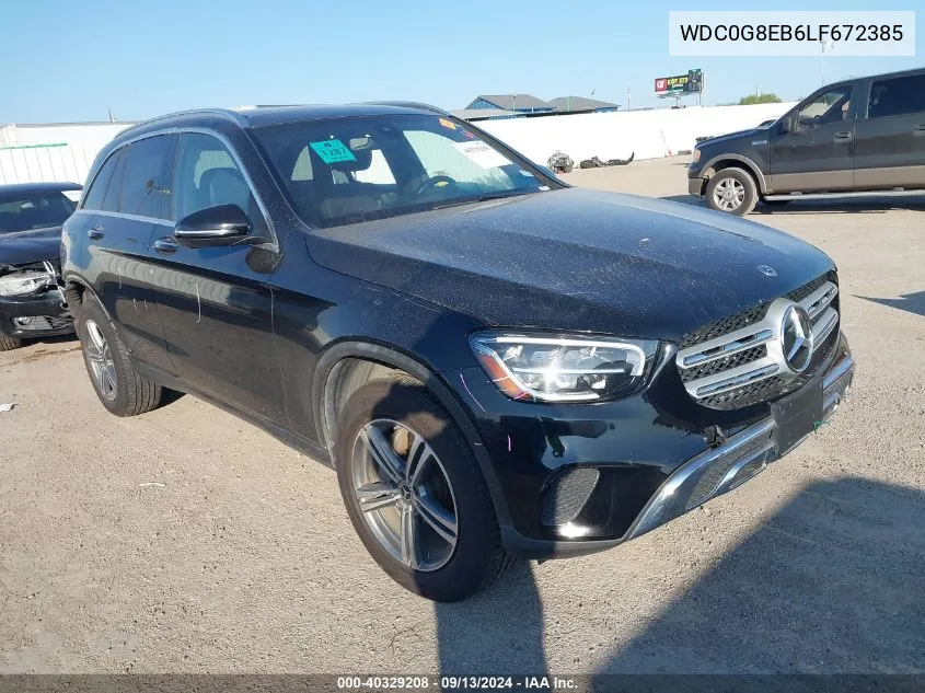 2020 Mercedes-Benz Glc 300 4Matic VIN: WDC0G8EB6LF672385 Lot: 40329208