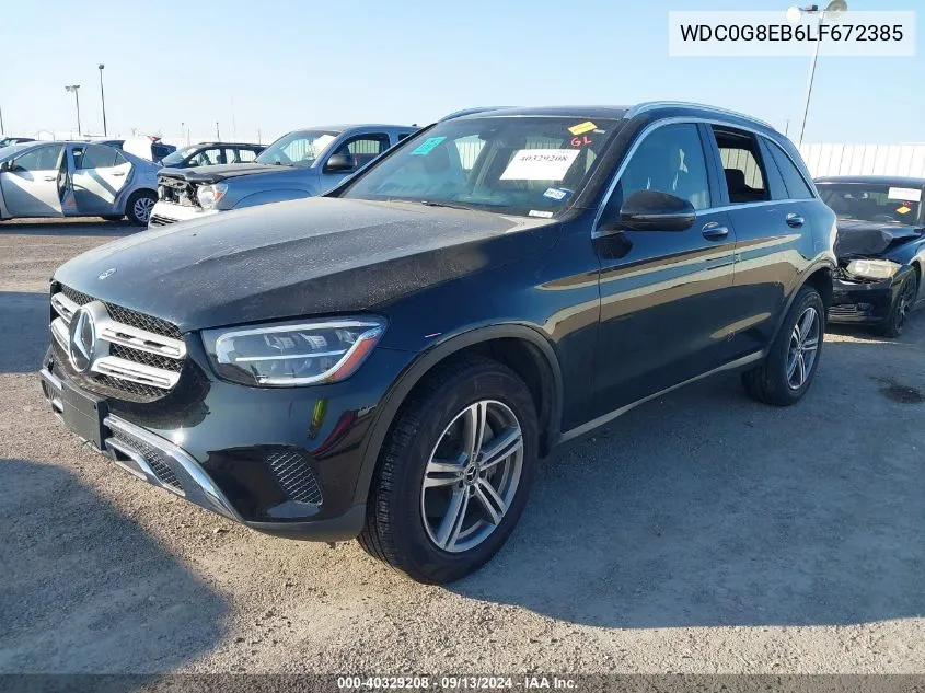 2020 Mercedes-Benz Glc 300 4Matic VIN: WDC0G8EB6LF672385 Lot: 40329208