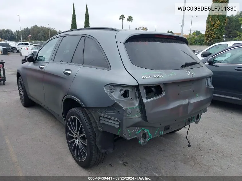 2020 Mercedes-Benz Glc 300 VIN: WDC0G8DB5LF701330 Lot: 40439441