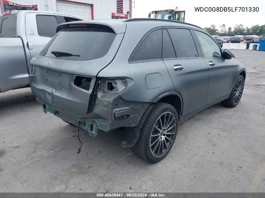 2020 Mercedes-Benz Glc 300 VIN: WDC0G8DB5LF701330 Lot: 40439441