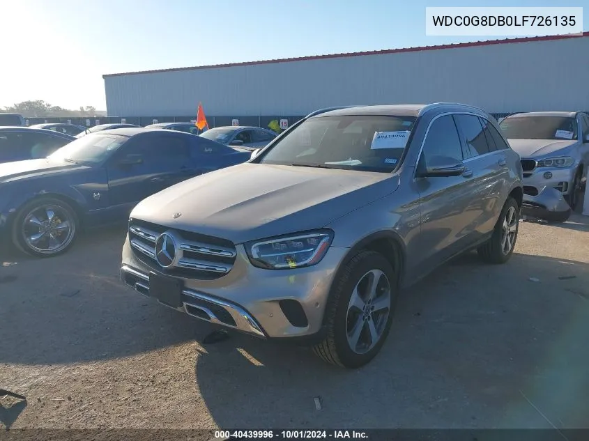 2020 Mercedes-Benz Glc 300 300 VIN: WDC0G8DB0LF726135 Lot: 40439996