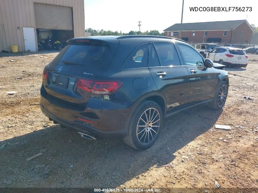 2020 Mercedes-Benz Glc 300 4Matic VIN: WDC0G8EBXLF756273 Lot: 40536028