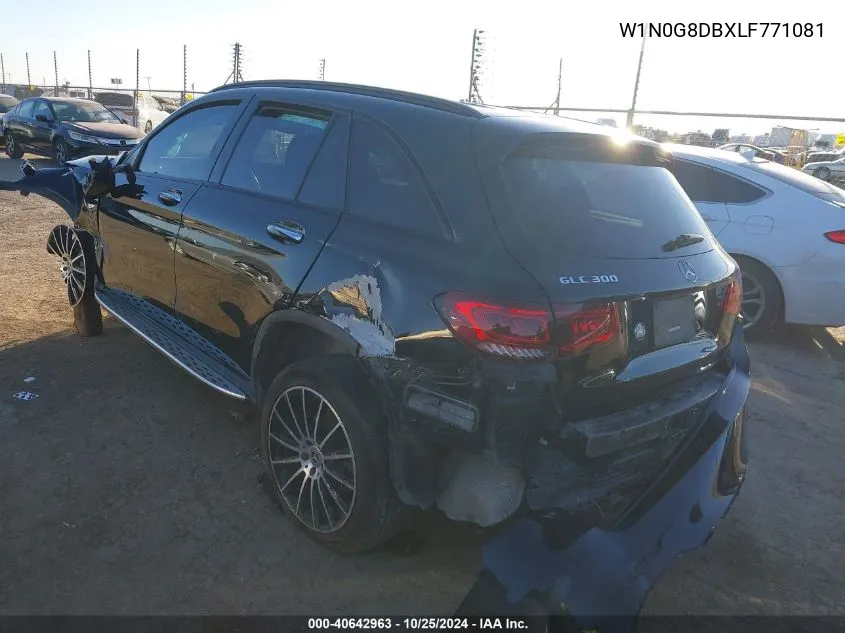 2020 Mercedes-Benz Glc 300 VIN: W1N0G8DBXLF771081 Lot: 40642963