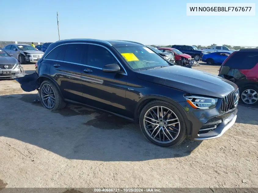 2020 Mercedes-Benz Amg Glc 43 4Matic VIN: W1N0G6EB8LF767677 Lot: 40686721