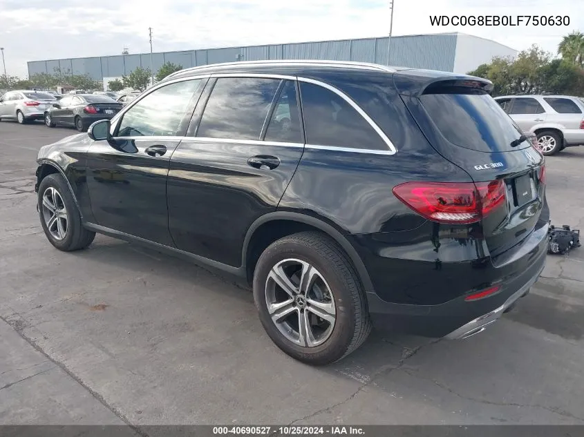 2020 Mercedes-Benz Glc 300 4Matic VIN: WDC0G8EB0LF750630 Lot: 40690527