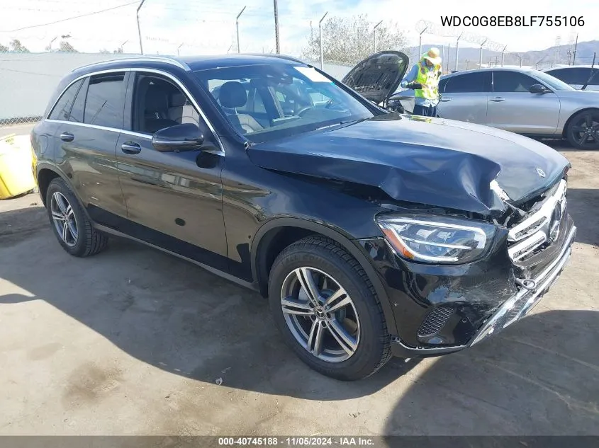 2020 Mercedes-Benz Glc 300 4Matic VIN: WDC0G8EB8LF755106 Lot: 40745188