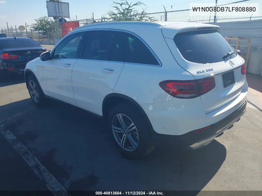 2020 Mercedes-Benz Glc 300 VIN: W1N0G8DB7LF808880 Lot: 40813684