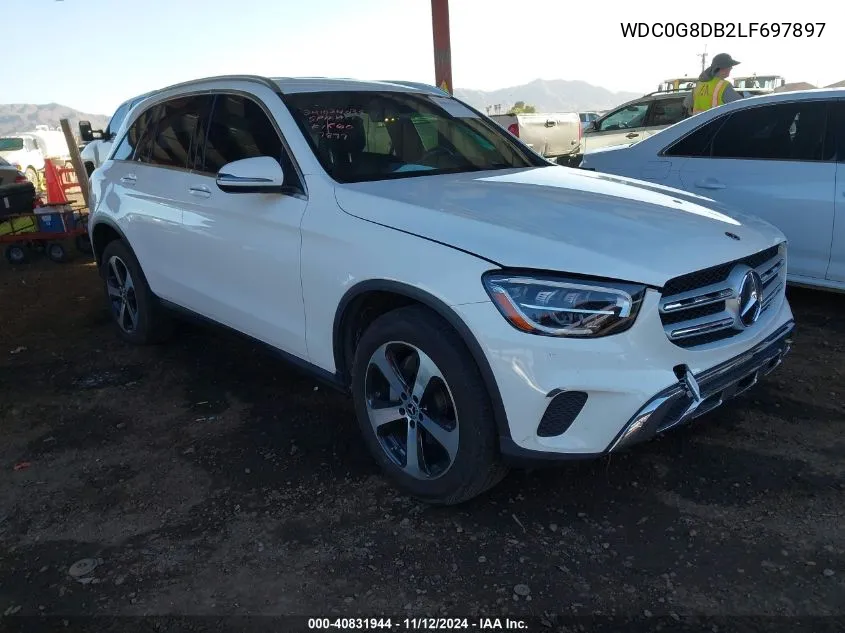 2020 Mercedes-Benz Glc 300 VIN: WDC0G8DB2LF697897 Lot: 40831944