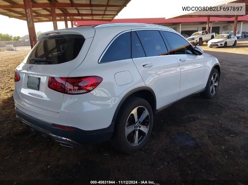 2020 Mercedes-Benz Glc 300 VIN: WDC0G8DB2LF697897 Lot: 40831944