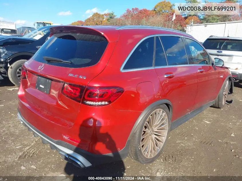 2020 Mercedes-Benz Amg Glc 63 4Matic VIN: WDC0G8JB9LF699201 Lot: 40843090