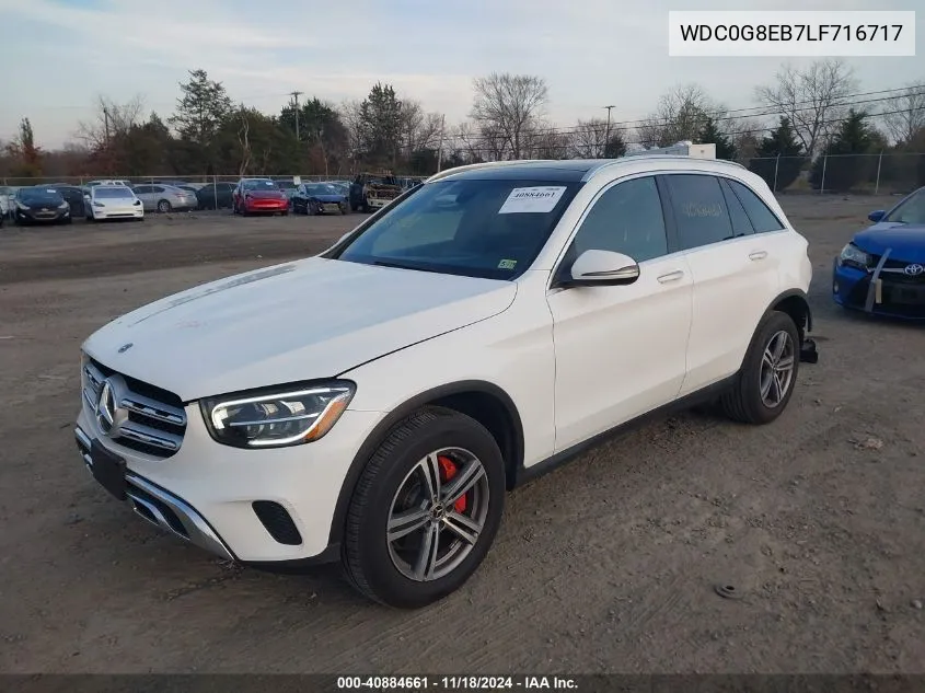 2020 Mercedes-Benz Glc 300 4Matic VIN: WDC0G8EB7LF716717 Lot: 40884661