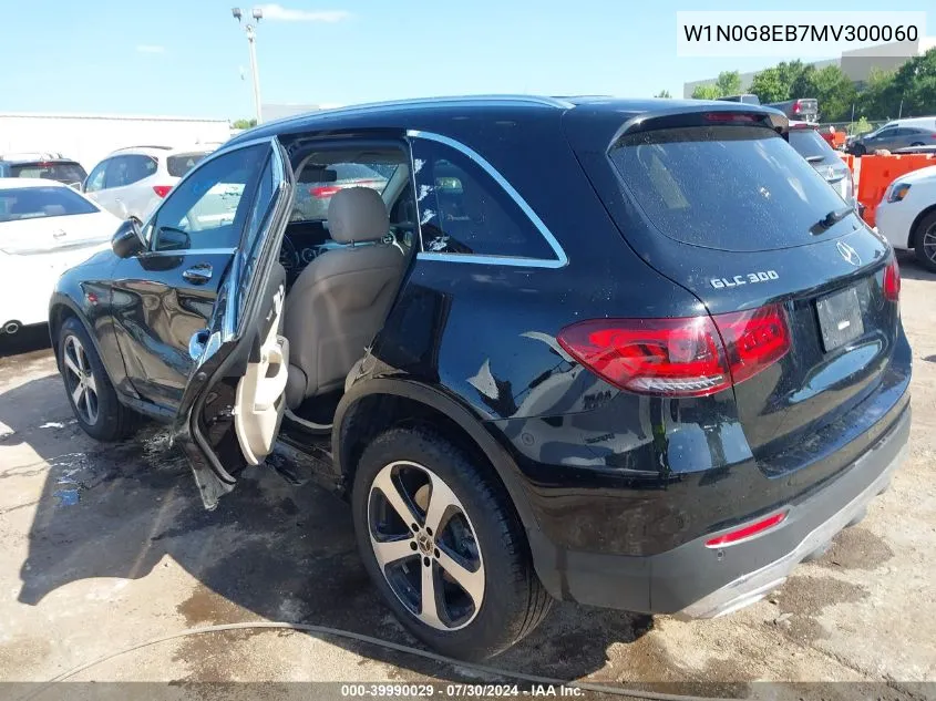 2021 Mercedes-Benz Glc 300 4Matic Suv VIN: W1N0G8EB7MV300060 Lot: 39990029